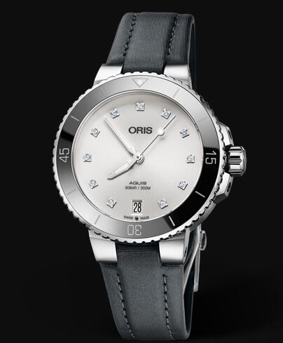 Oris Aquis Date Diamonds 36.5mm Replica Watch 01 733 7731 4191-07 5 18 45FC